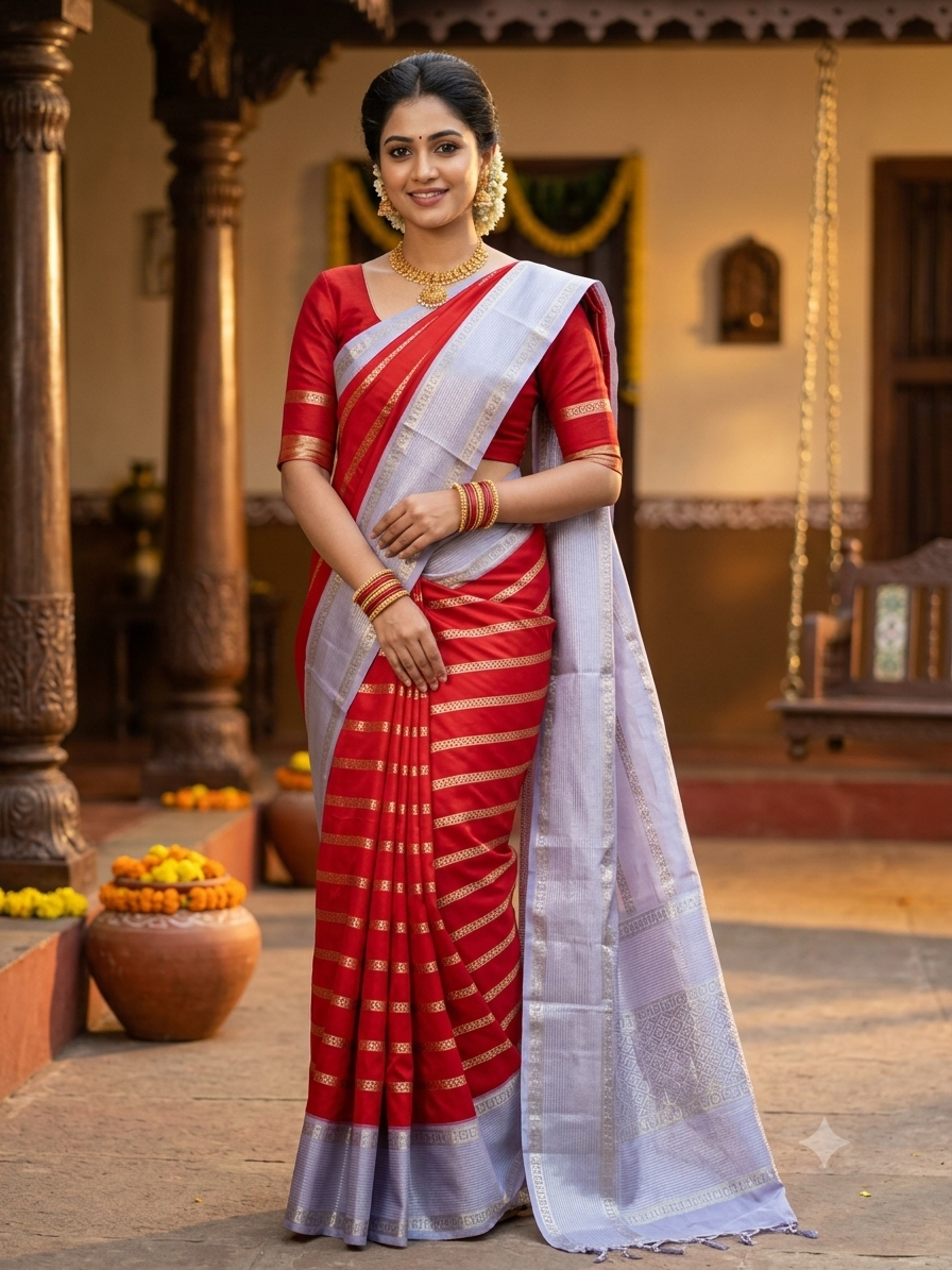Kanchi Mix Silk Saree