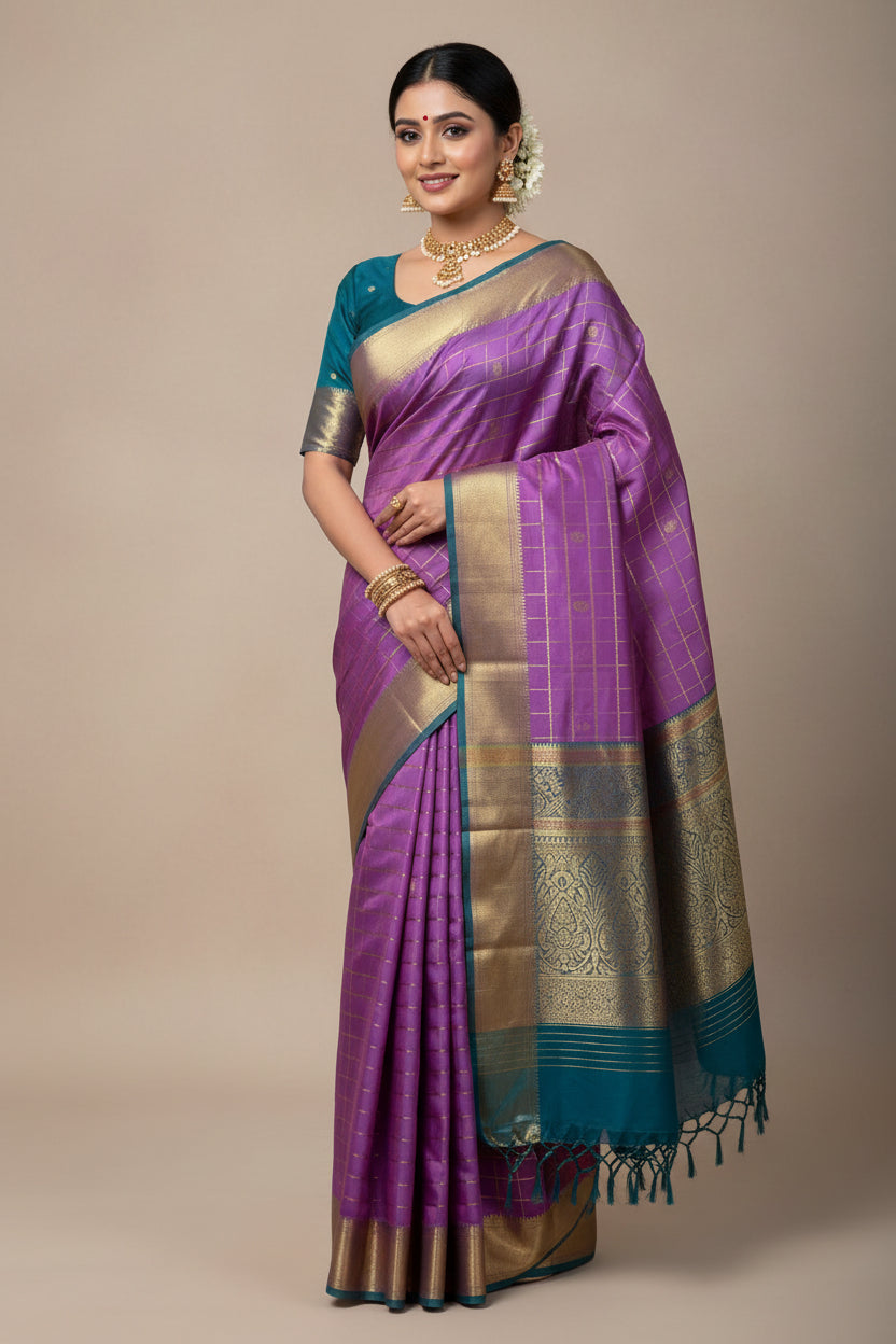 Kanchi Mix Silk Saree