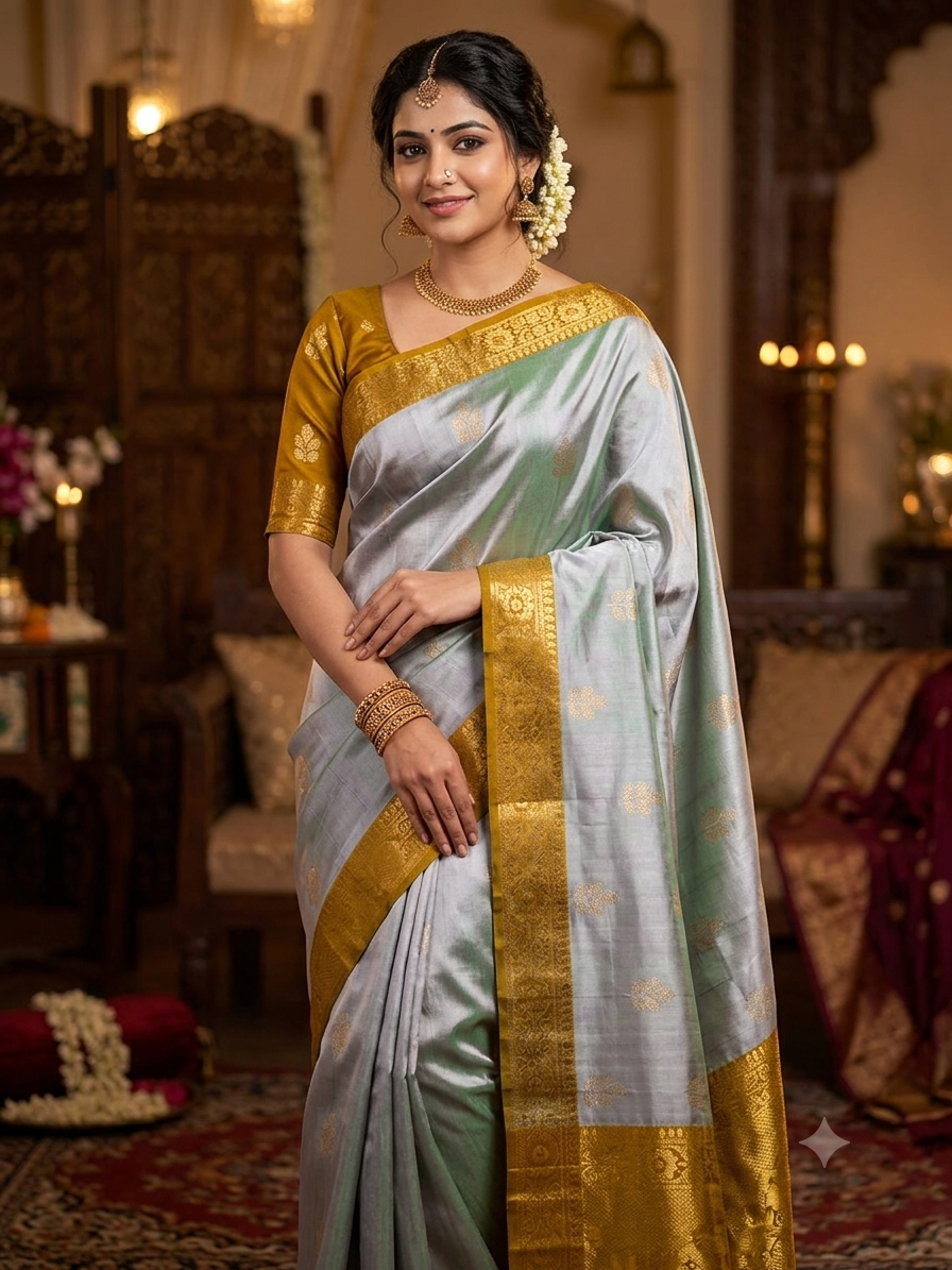 Kanchi Mix Silk Saree