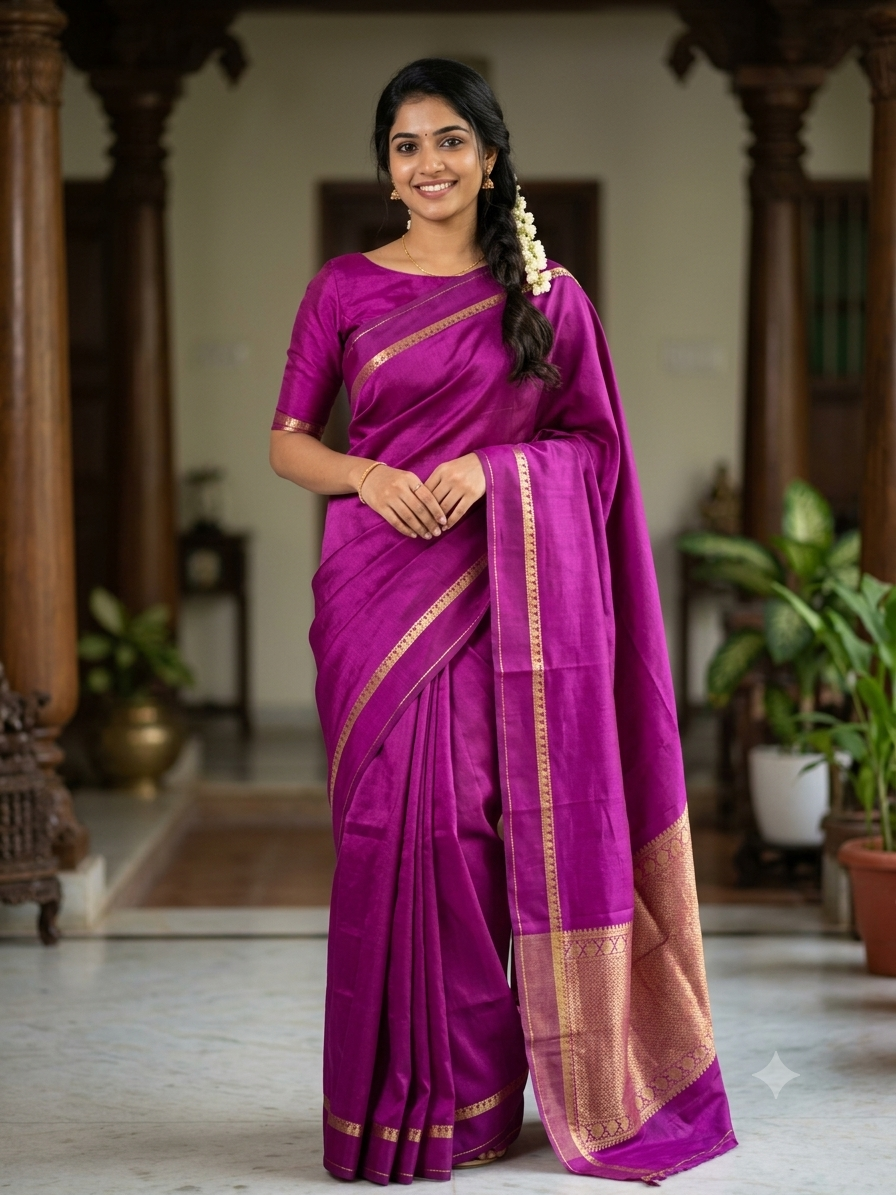Pure Mysore Silk Saree.