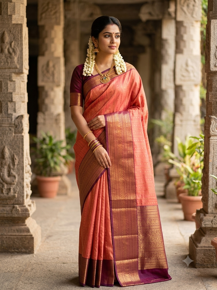 Kanchi Mix Silk Saree