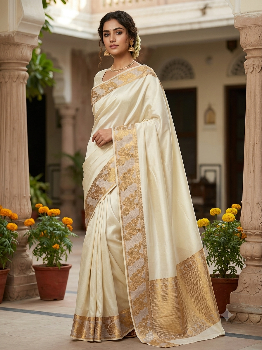 Pure Mysore Silk Saree.