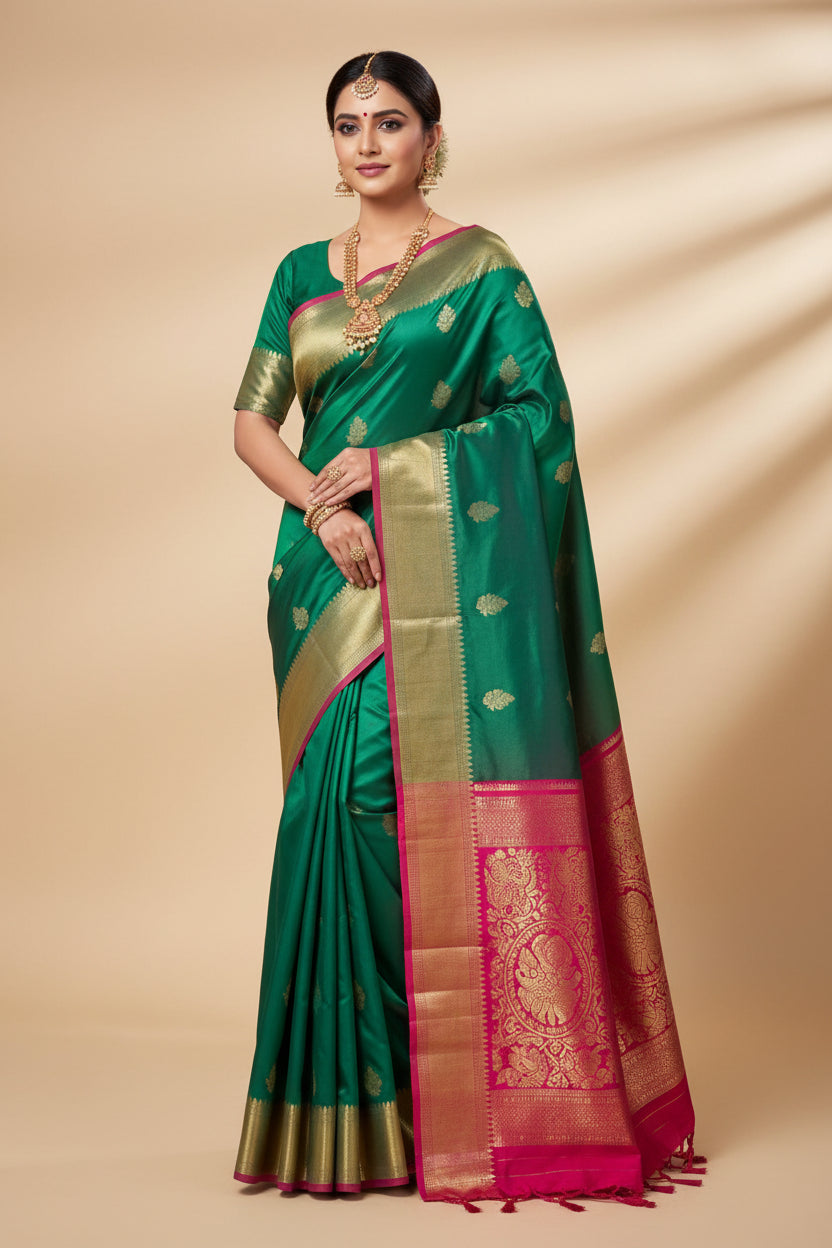 Kanchi Mix Silk Saree