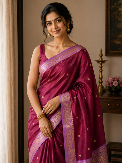 Pure Mysore Silk Saree ( 60 Grams )