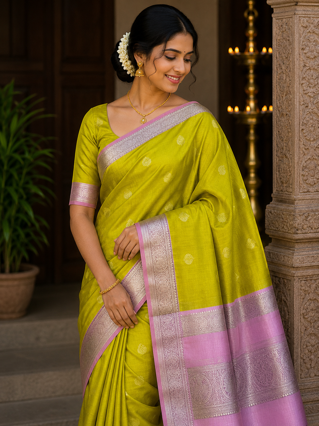 Kanchi Mix Silk Saree