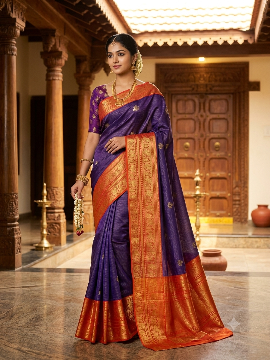 Kanchi Mix Silk Saree