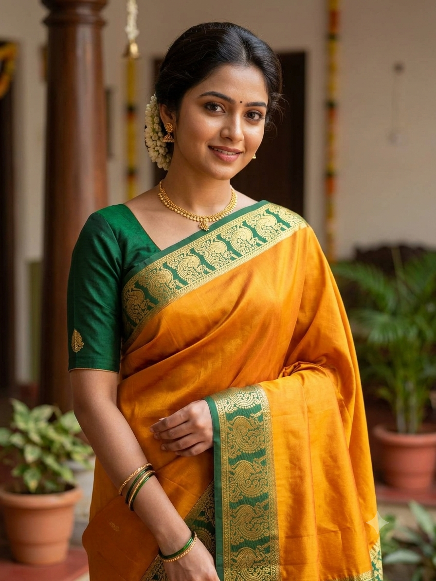 Pure Mysore Silk Saree.