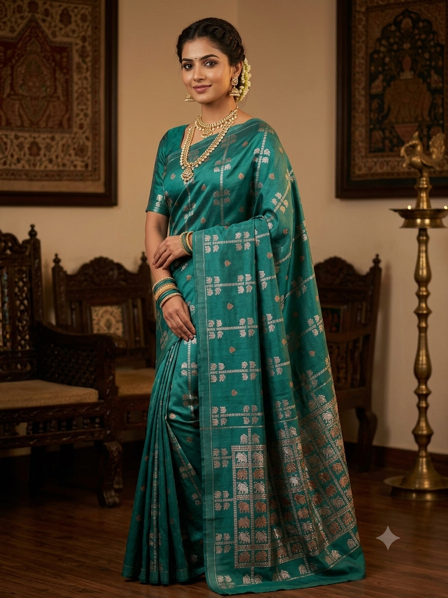 Pure Mysore Silk Saree.