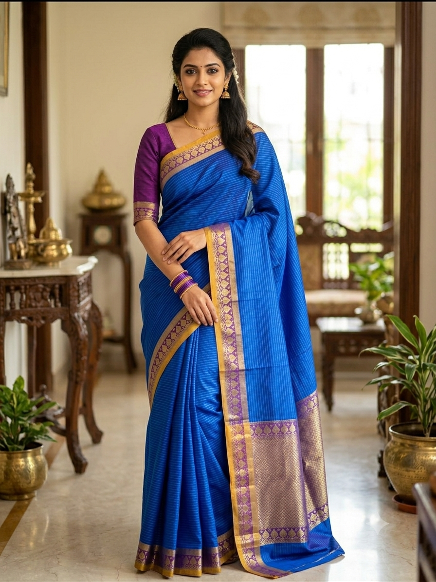 Pure Cotton Silk Saree