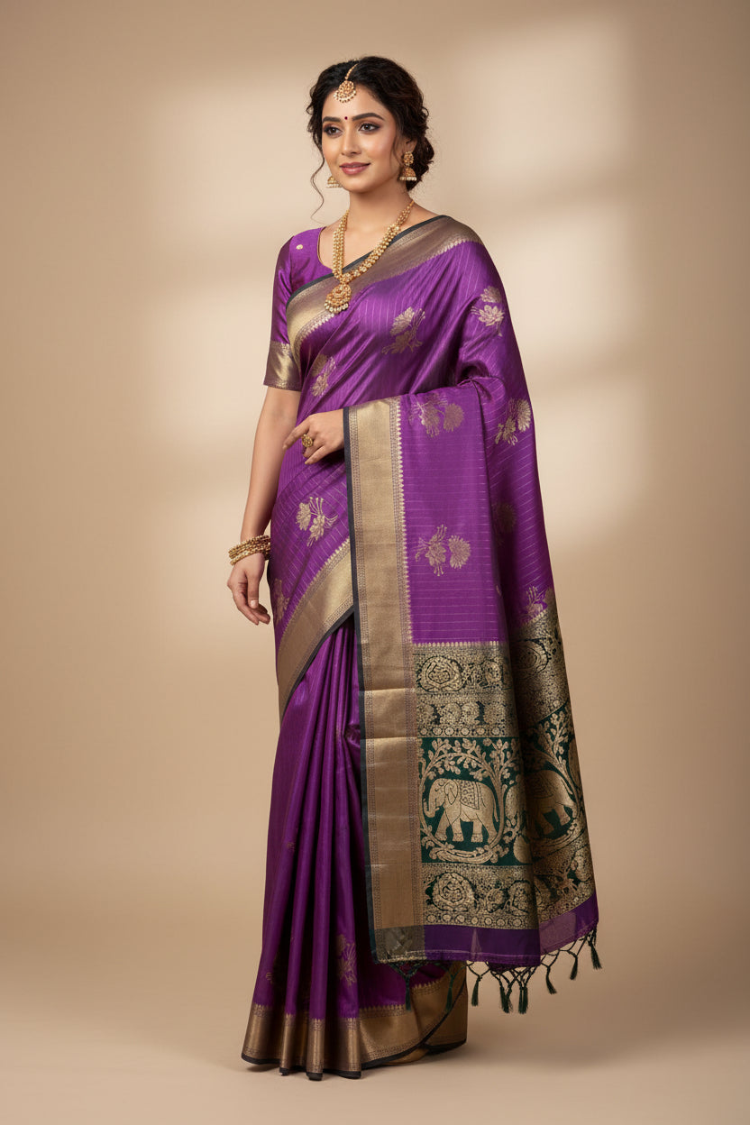 Artificial / Mix Crape Sarees