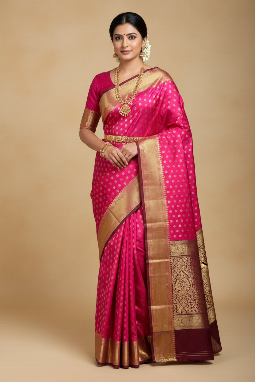 Kanchi Mix Silk Saree
