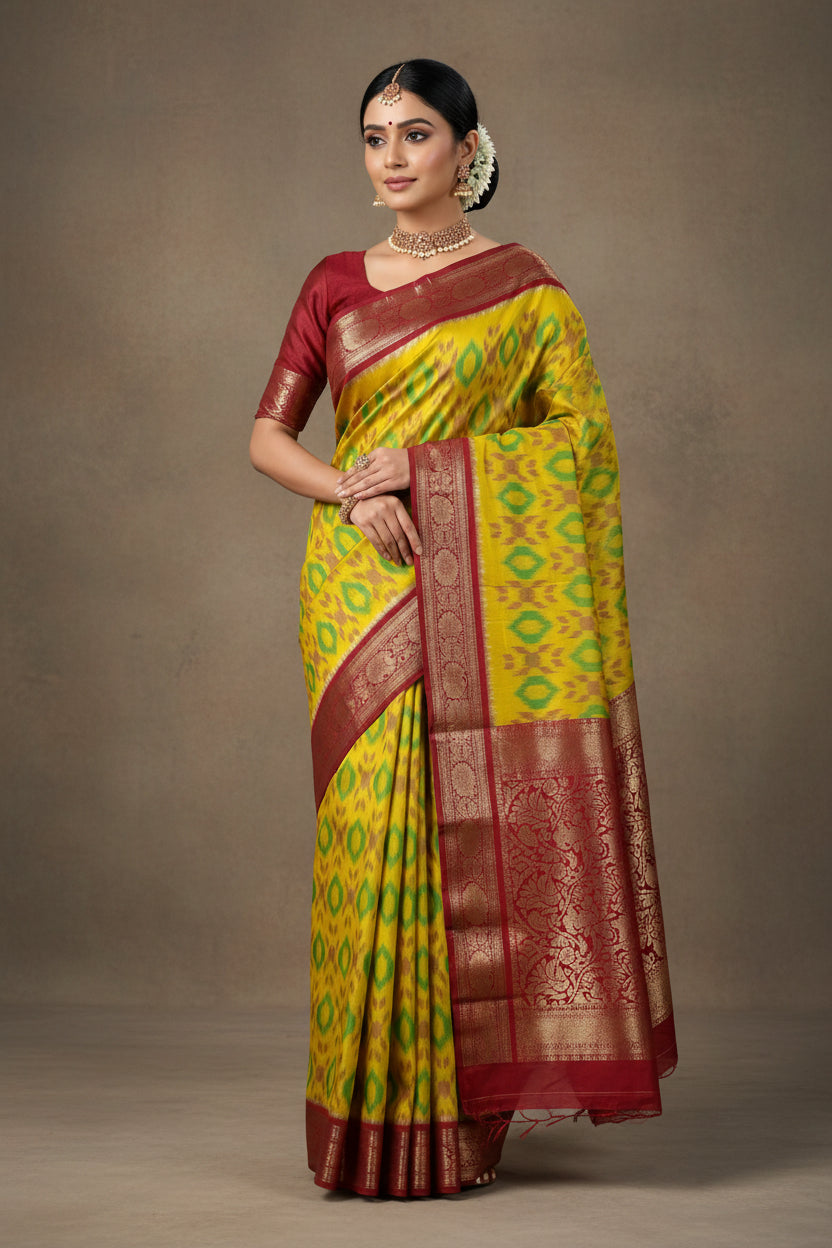 Kanchi Pure Pochampalli Silk