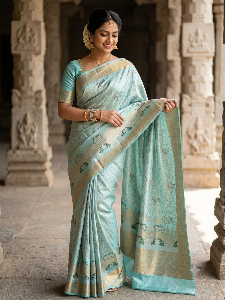 Kanchi Mix Silk Saree