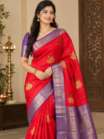 Kanchi Mix Silk Saree