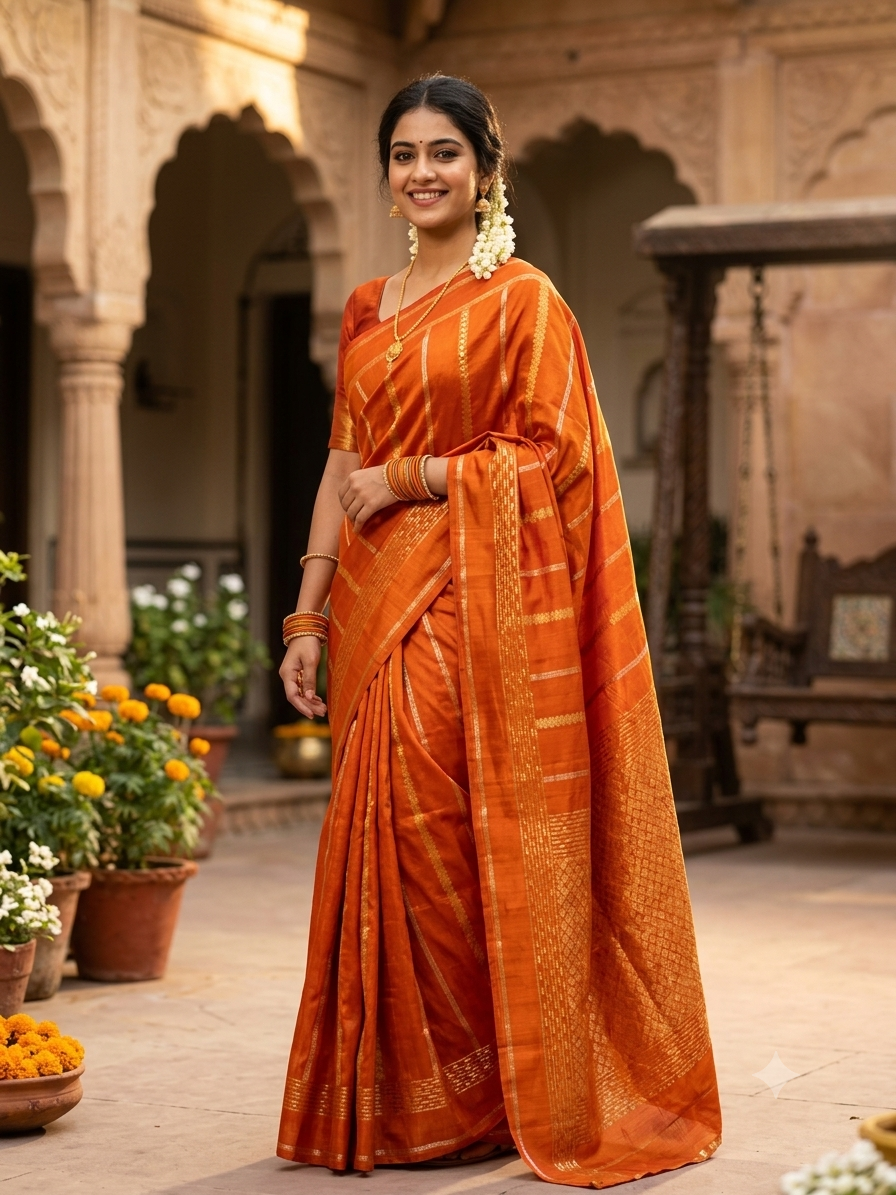 Pure Mysore Silk Saree.