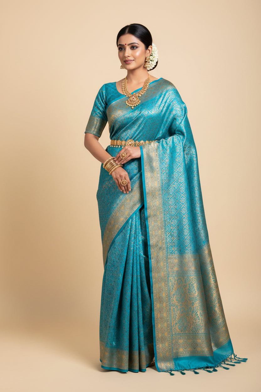 Raw Silk Saree.