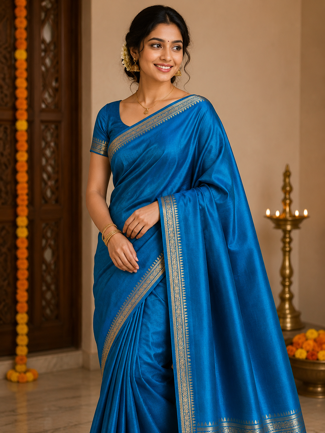Pure Mysore Silk Saree.