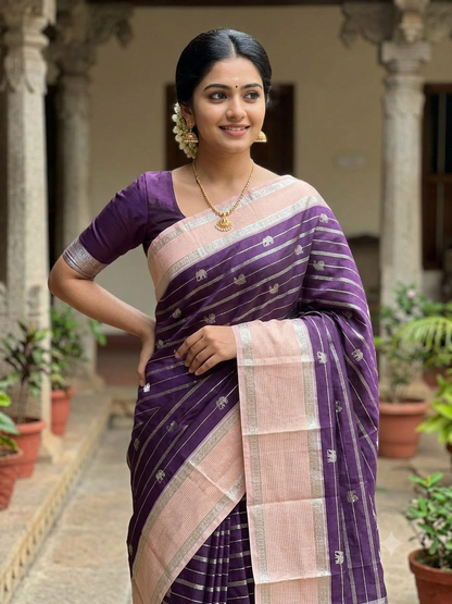 Kanchi Mix Silk Saree