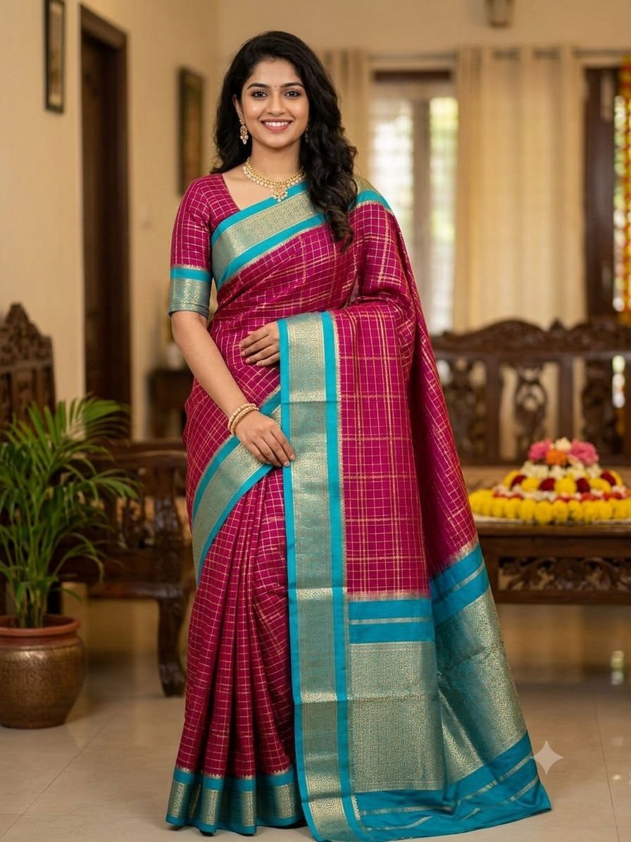 Pure Mysore Silk Saree.