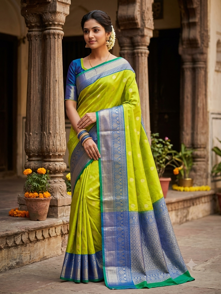 Kanchi Mix Silk Saree