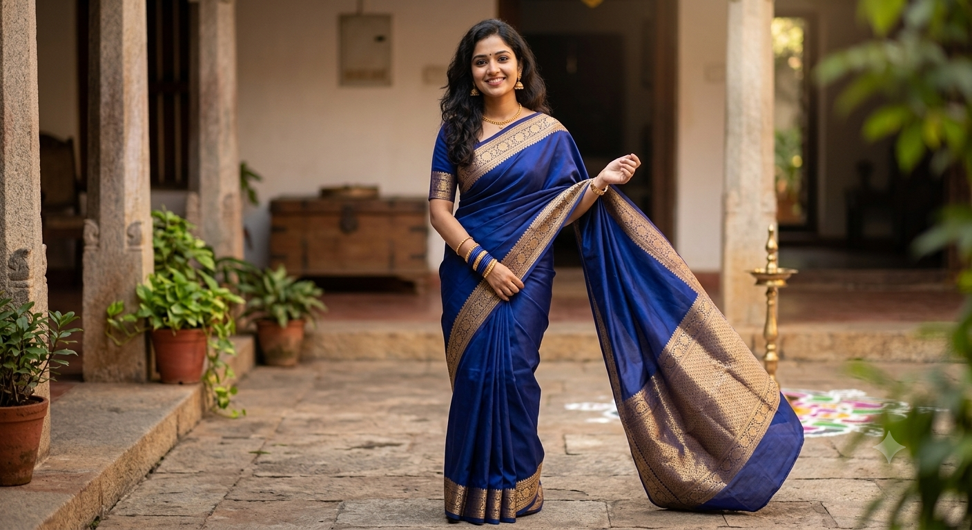 Pure Mysore Silk Saree.