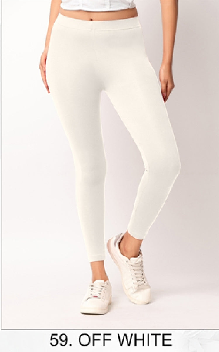 Ankle length Cotton+Lycra stretchable leggings.499/- For 3 Pieces