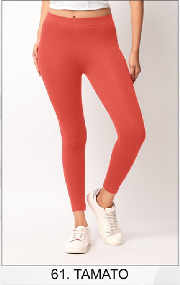 Ankle length Cotton+Lycra stretchable leggings.499/- For 3 Pieces