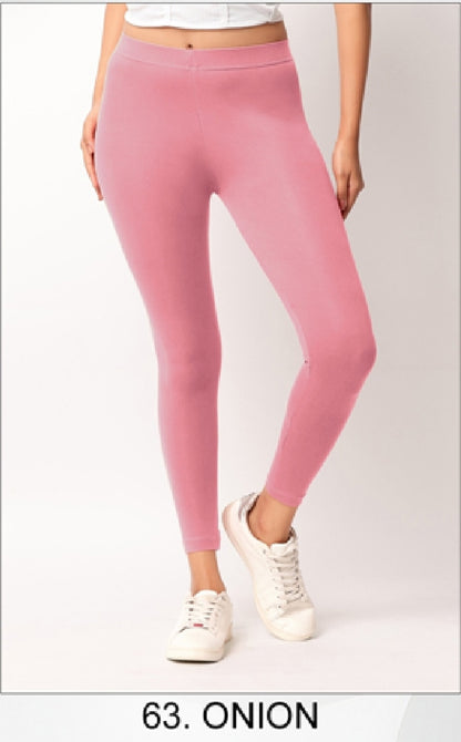Ankle length Cotton+Lycra stretchable leggings.499/- For 3 Pieces