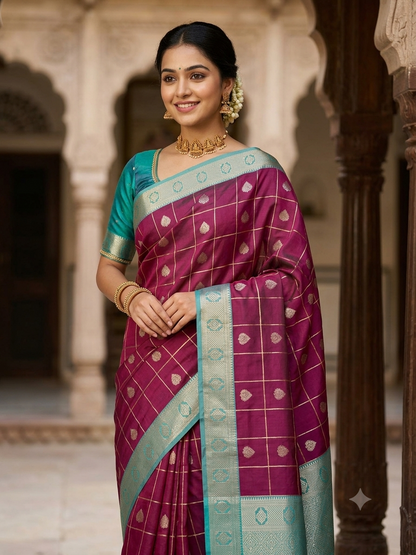 Kanchi Mix Silk Saree