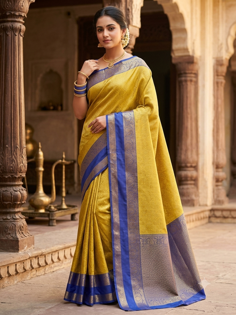 Kanchi Mix Silk Saree