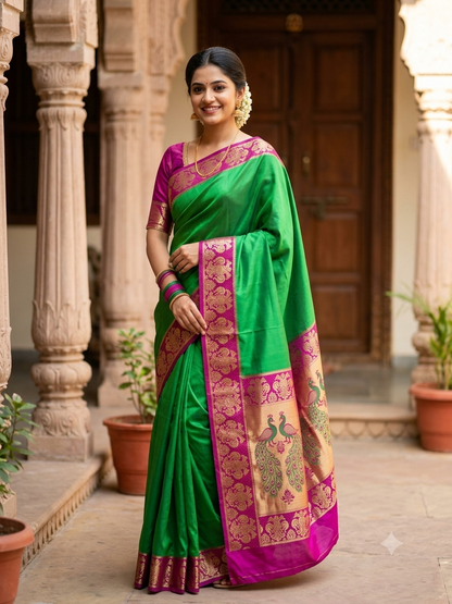 Pure Mysore Silk Saree.