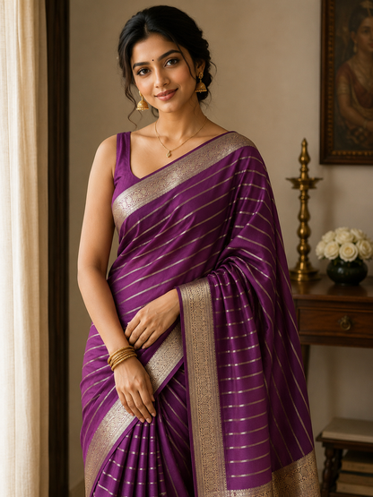 Pure Mysore Silk Saree ( 60 Grams )