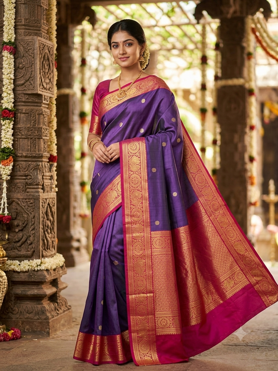 Kanchi Mix Silk Saree