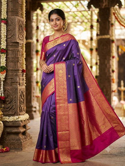 Kanchi Mix Silk Saree