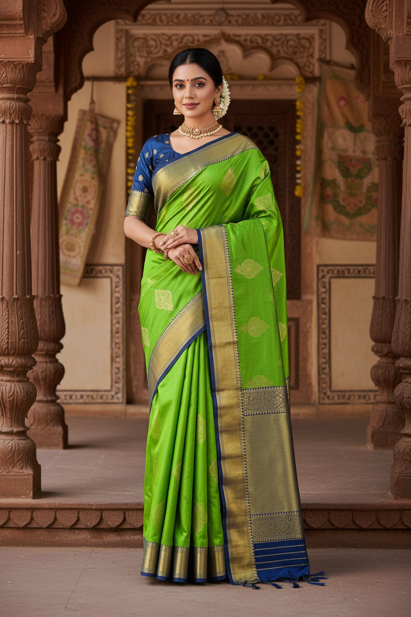 Kanchi Mix Silk Saree