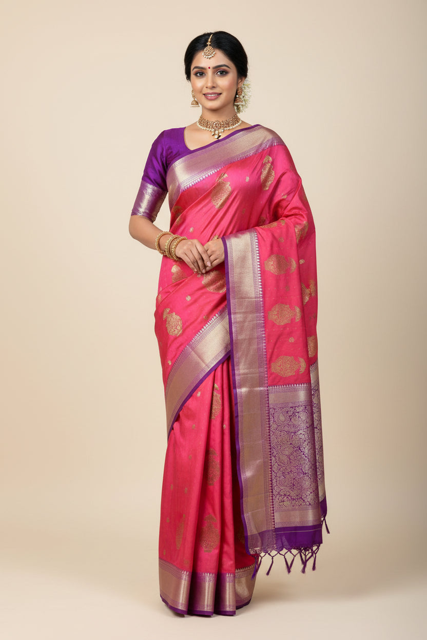 Kanchi Mix Silk Saree