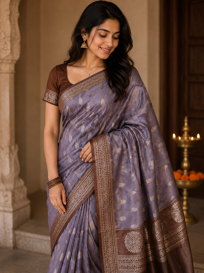 Kanchi Mix Silk Saree