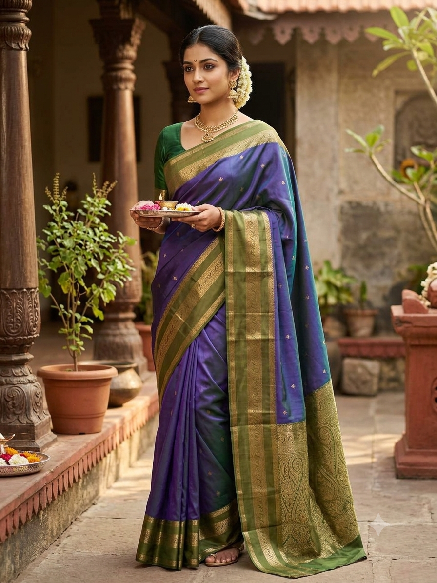 Kanchi Mix Silk Saree