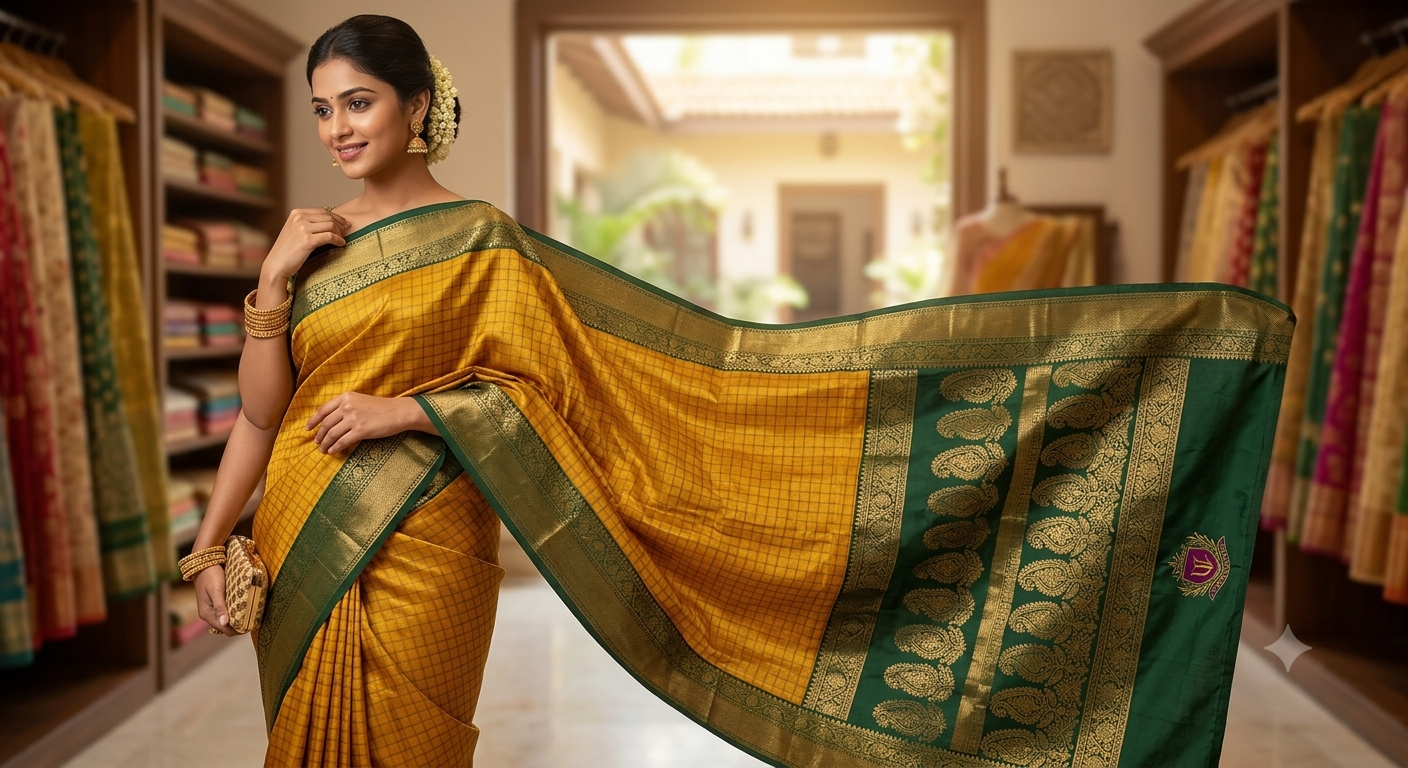 Pure Mysore Silk Saree ( 60 Grams )