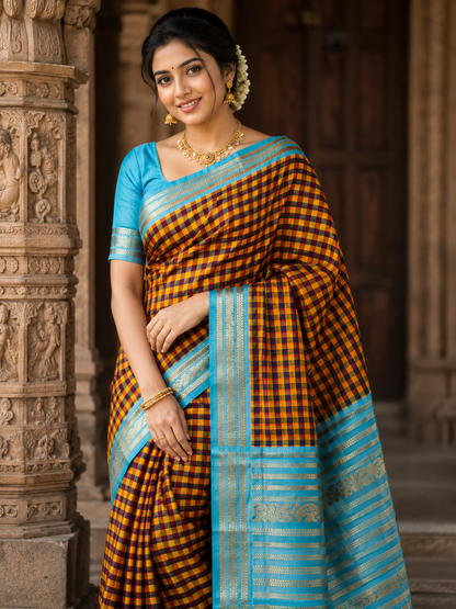 Kanchi Mix Silk Saree