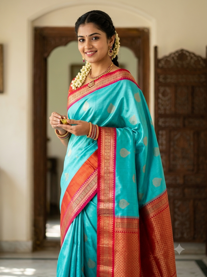 Kanchi Mix Silk Saree