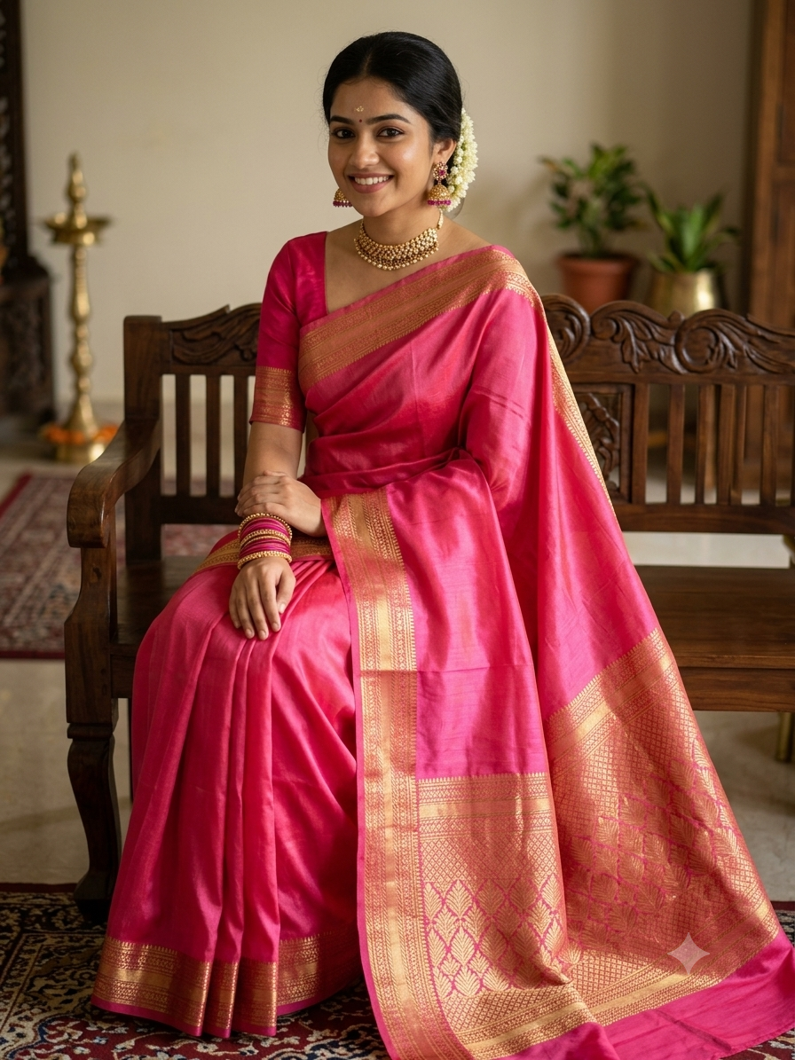 Pure Mysore Silk Saree.