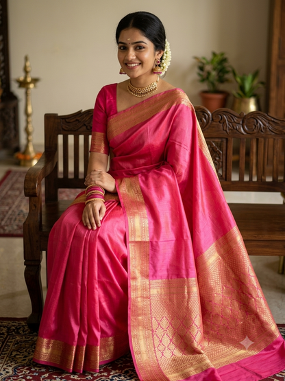 Pure Mysore Silk Saree.