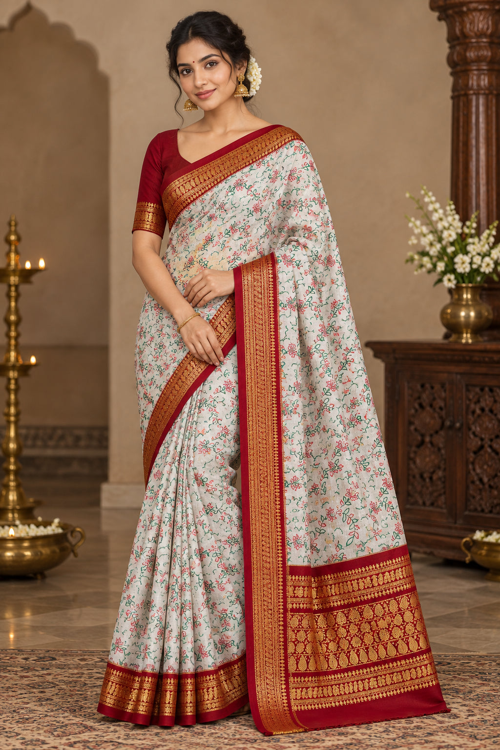 Pure Cotton Silk Saree