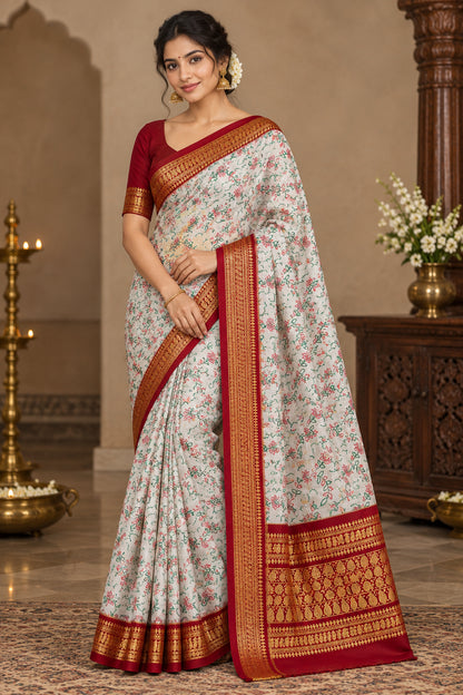 Pure Cotton Silk Saree