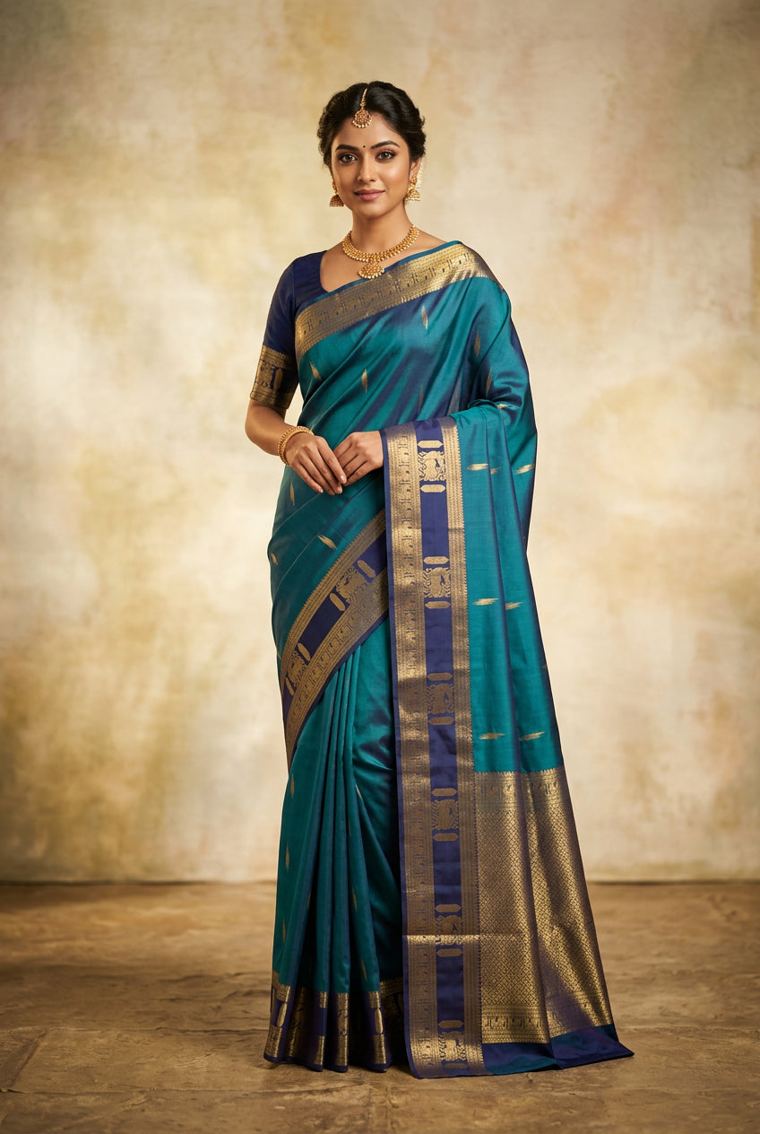 Kanchi Mix Silk Saree