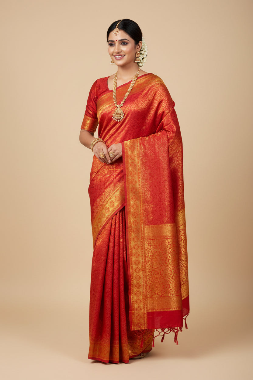 Raw Silk Saree.