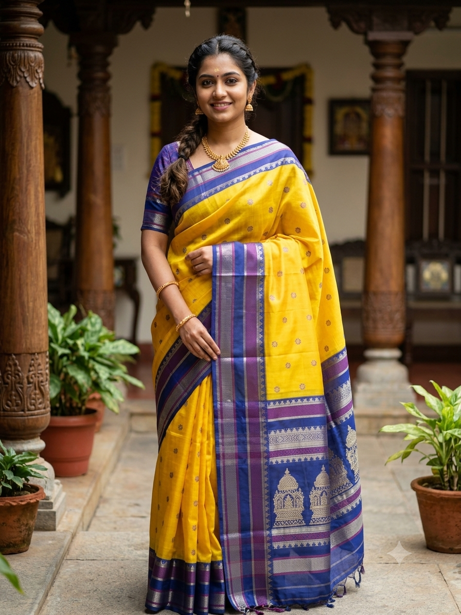 Kanchi Mix Silk Saree