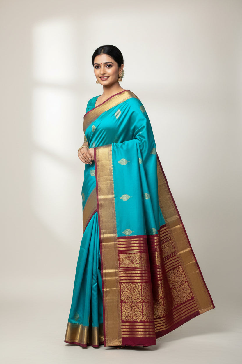 Kanchi Mix Silk Saree
