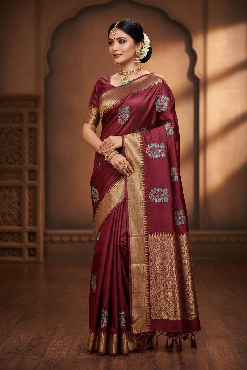 Tussar Silk Saree.